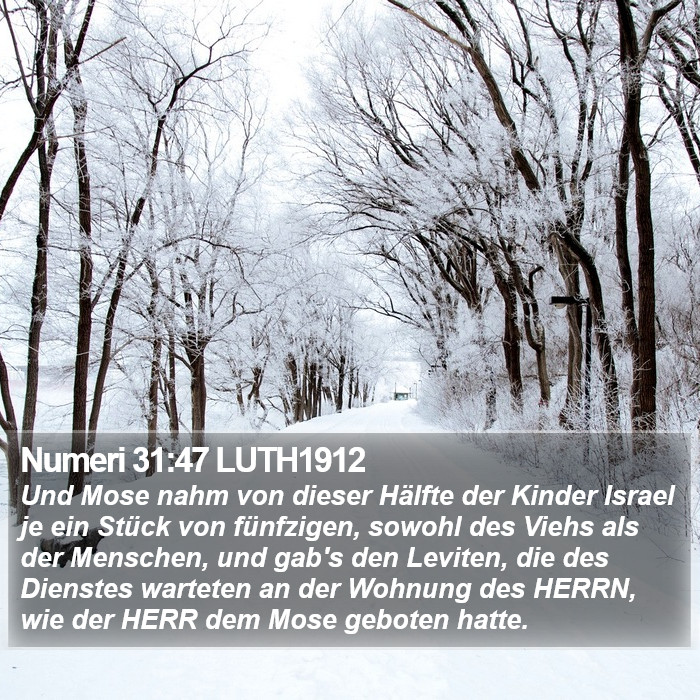 Numeri 31:47 LUTH1912 Bible Study