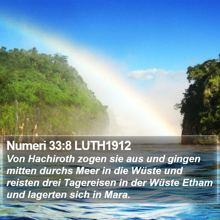 Numeri 33:8 LUTH1912 Bible Study