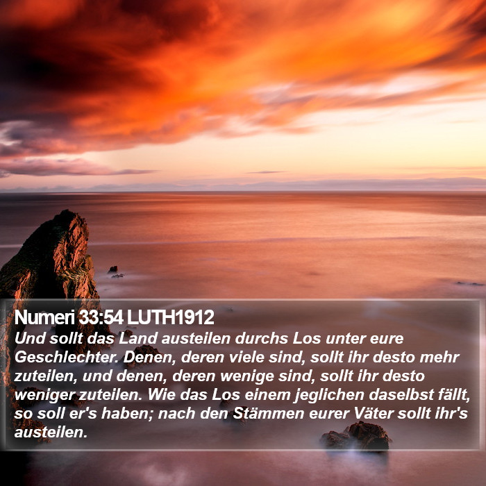 Numeri 33:54 LUTH1912 Bible Study