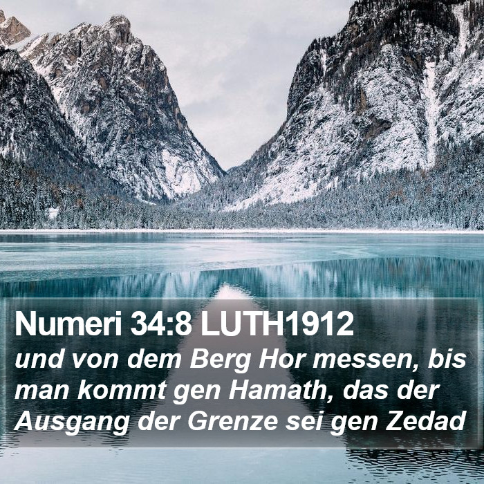 Numeri 34:8 LUTH1912 Bible Study