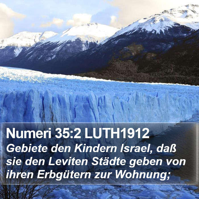 Numeri 35:2 LUTH1912 Bible Study