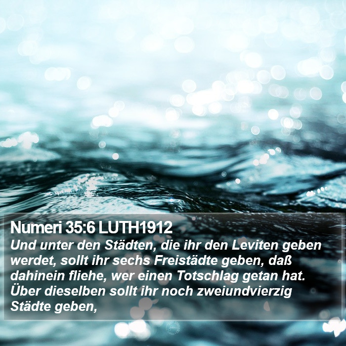 Numeri 35:6 LUTH1912 Bible Study