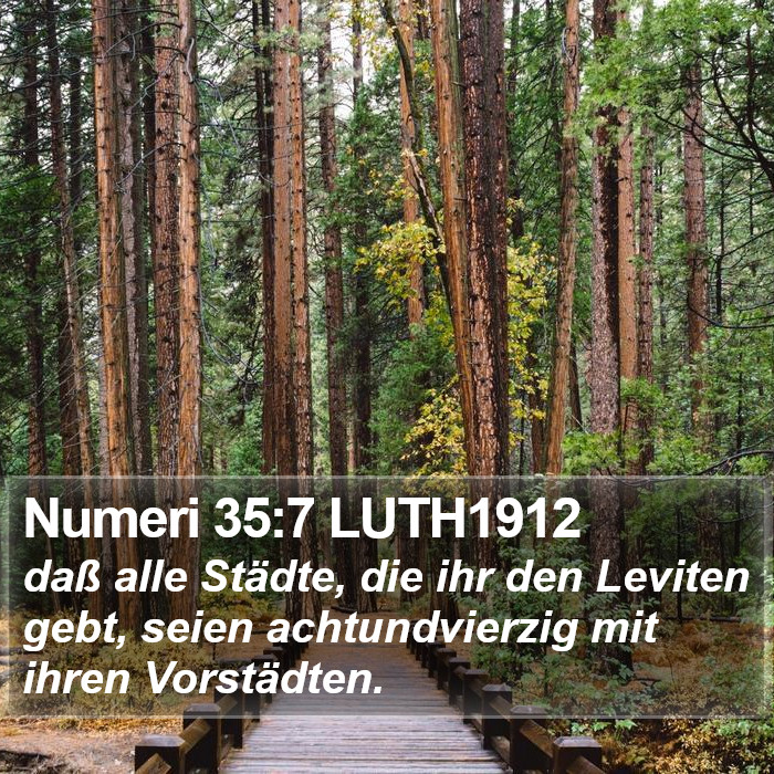 Numeri 35:7 LUTH1912 Bible Study