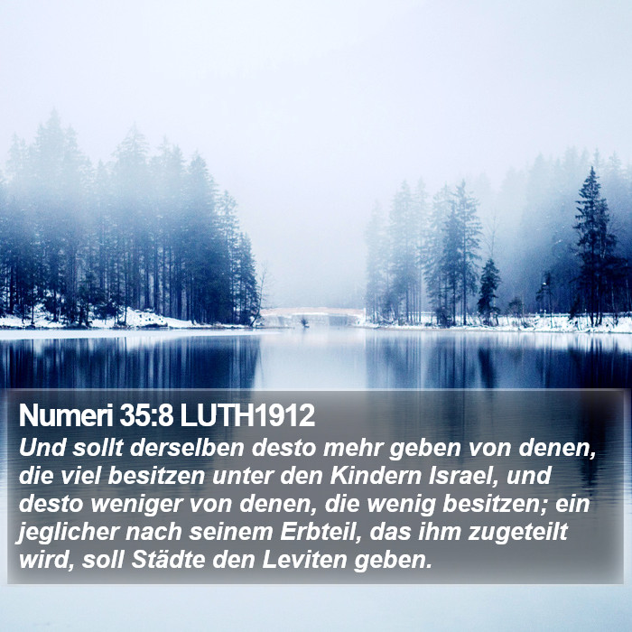 Numeri 35:8 LUTH1912 Bible Study