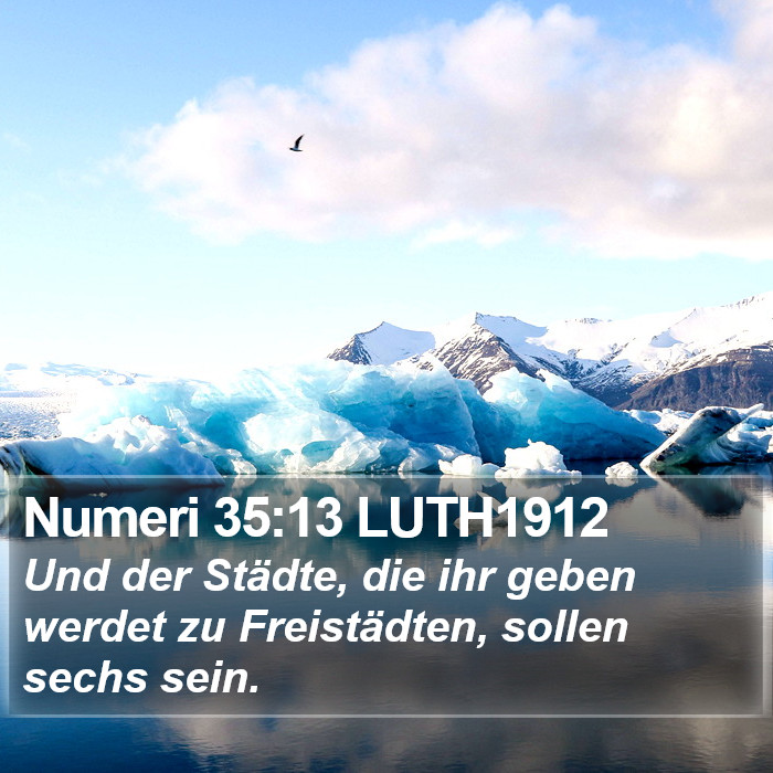 Numeri 35:13 LUTH1912 Bible Study