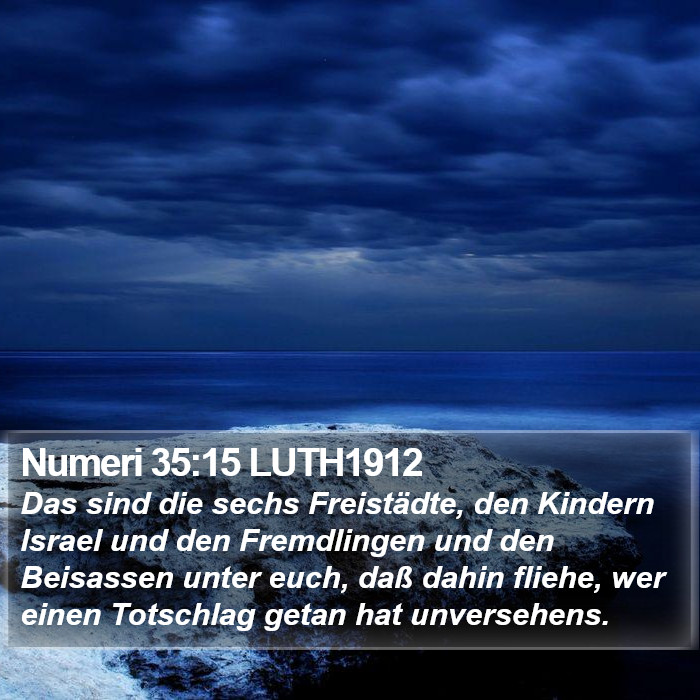 Numeri 35:15 LUTH1912 Bible Study