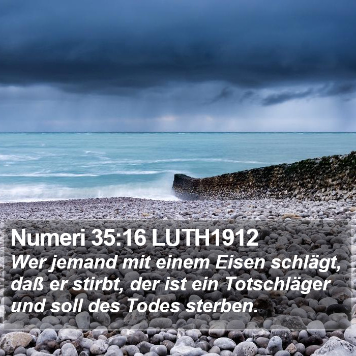 Numeri 35:16 LUTH1912 Bible Study