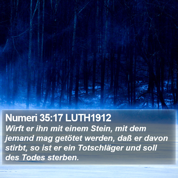 Numeri 35:17 LUTH1912 Bible Study