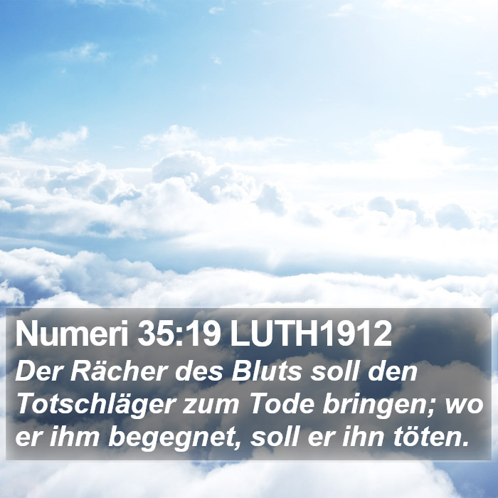 Numeri 35:19 LUTH1912 Bible Study