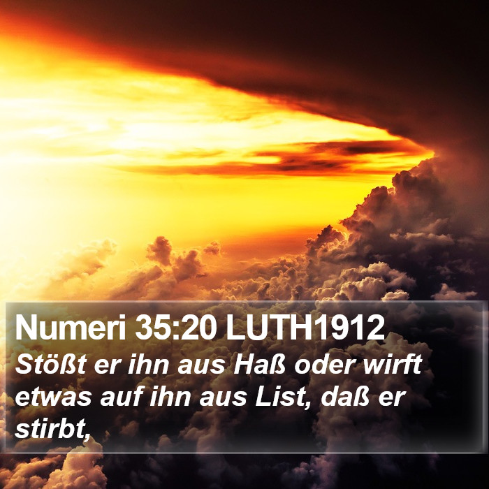 Numeri 35:20 LUTH1912 Bible Study