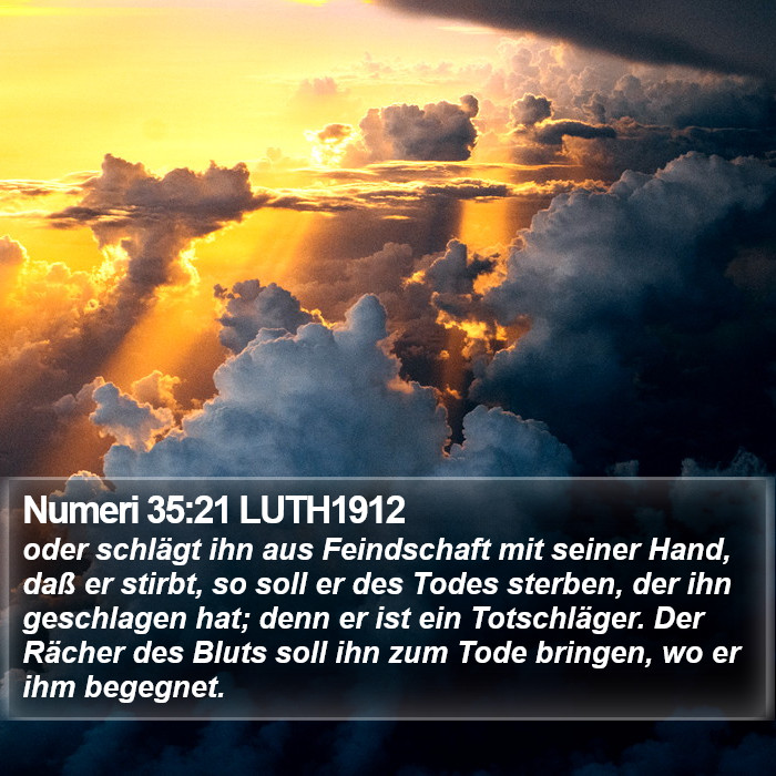 Numeri 35:21 LUTH1912 Bible Study