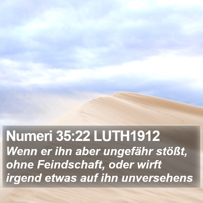 Numeri 35:22 LUTH1912 Bible Study