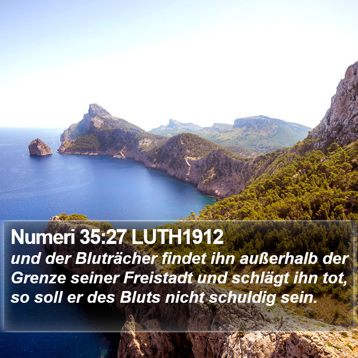 Numeri 35:27 LUTH1912 Bible Study