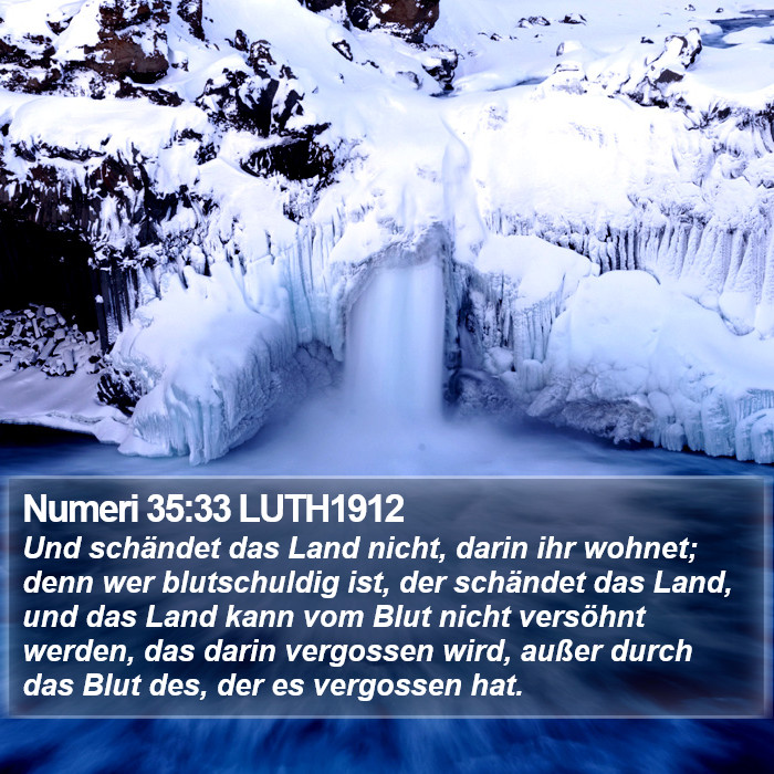 Numeri 35:33 LUTH1912 Bible Study