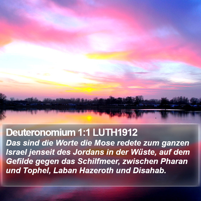 Deuteronomium 1:1 LUTH1912 Bible Study