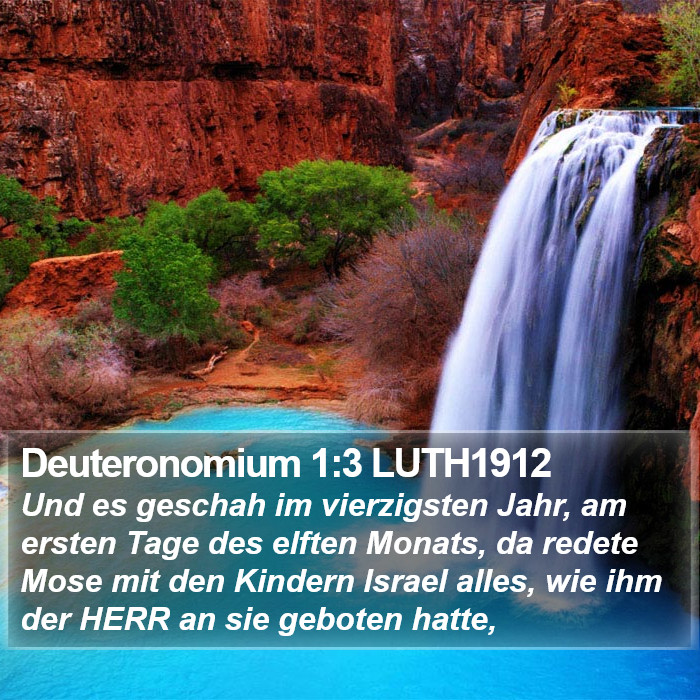 Deuteronomium 1:3 LUTH1912 Bible Study