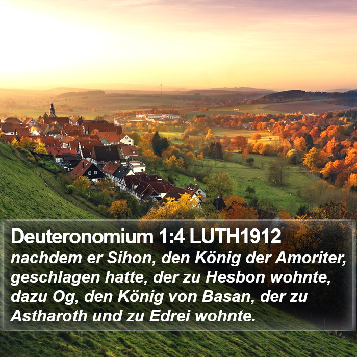 Deuteronomium 1:4 LUTH1912 Bible Study