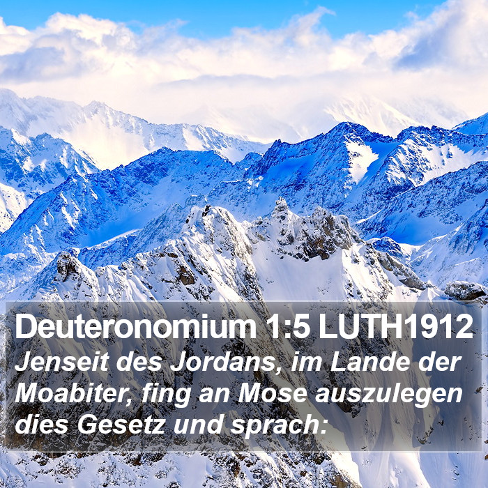 Deuteronomium 1:5 LUTH1912 Bible Study