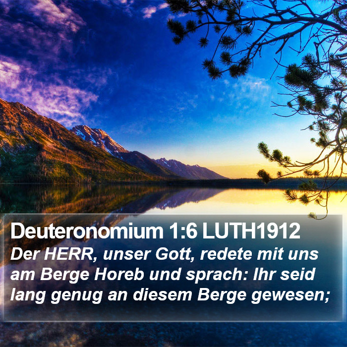 Deuteronomium 1:6 LUTH1912 Bible Study