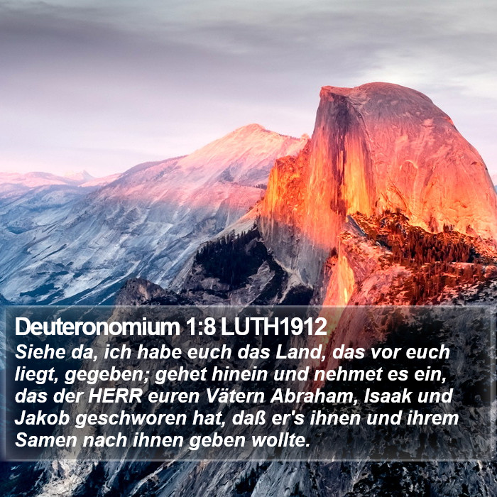 Deuteronomium 1:8 LUTH1912 Bible Study