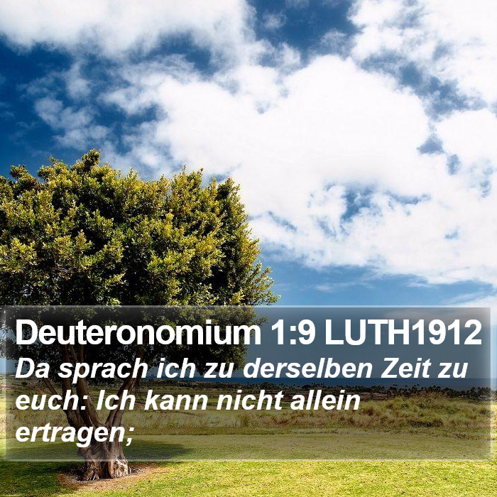 Deuteronomium 1:9 LUTH1912 Bible Study