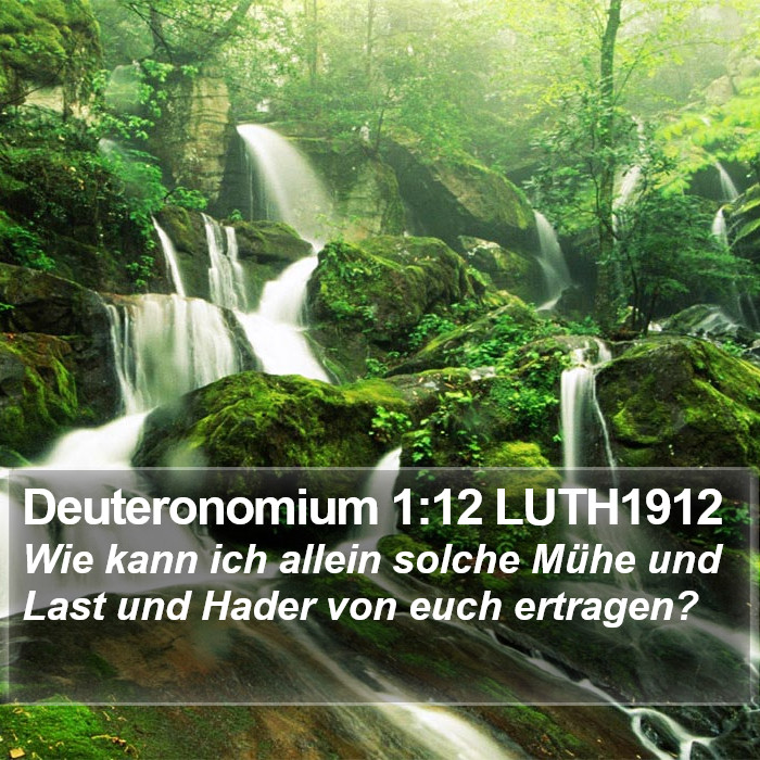 Deuteronomium 1:12 LUTH1912 Bible Study