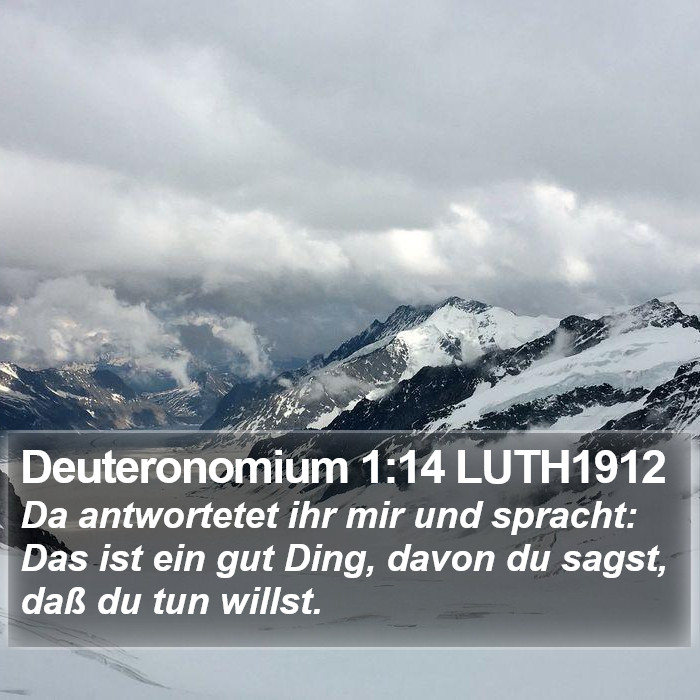 Deuteronomium 1:14 LUTH1912 Bible Study