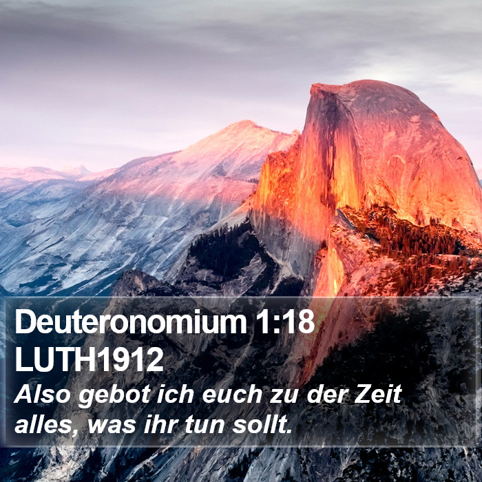 Deuteronomium 1:18 LUTH1912 Bible Study