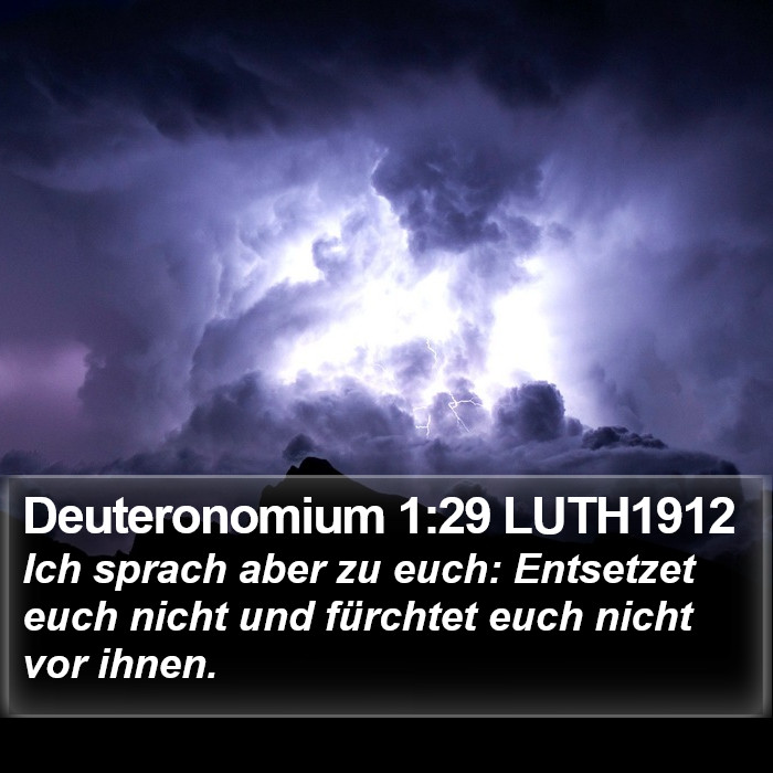 Deuteronomium 1:29 LUTH1912 Bible Study