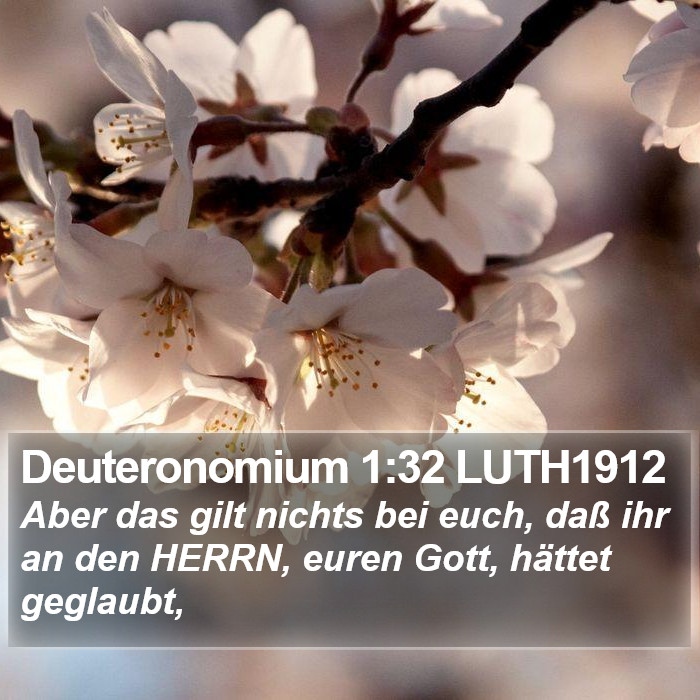 Deuteronomium 1:32 LUTH1912 Bible Study