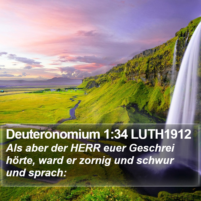 Deuteronomium 1:34 LUTH1912 Bible Study