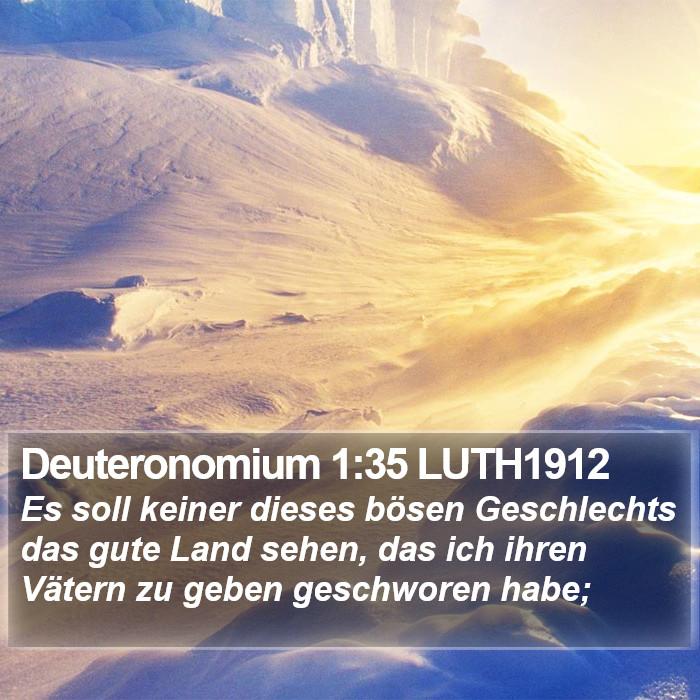 Deuteronomium 1:35 LUTH1912 Bible Study