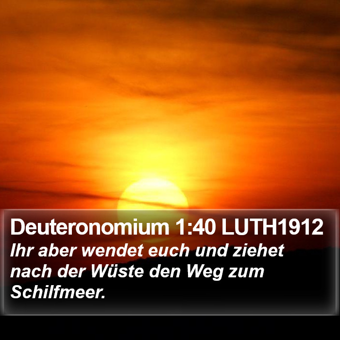 Deuteronomium 1:40 LUTH1912 Bible Study