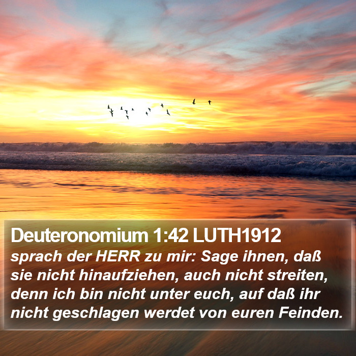 Deuteronomium 1:42 LUTH1912 Bible Study