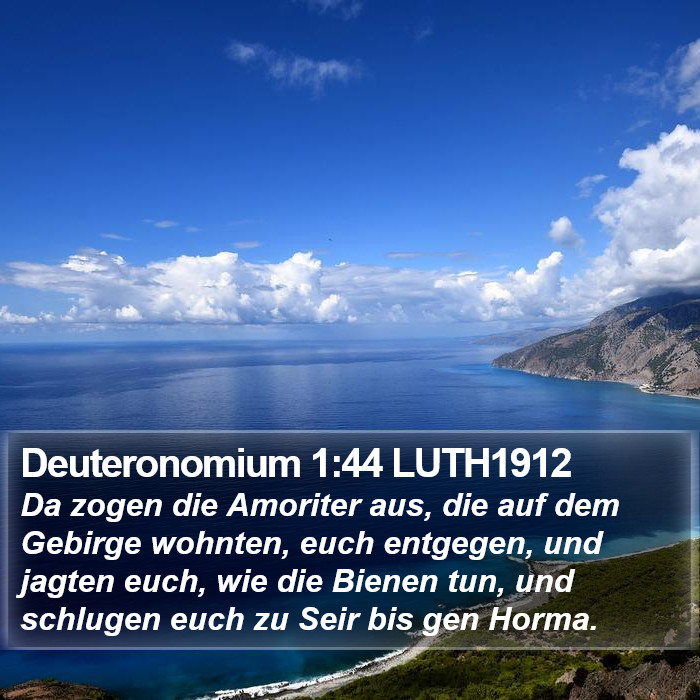 Deuteronomium 1:44 LUTH1912 Bible Study