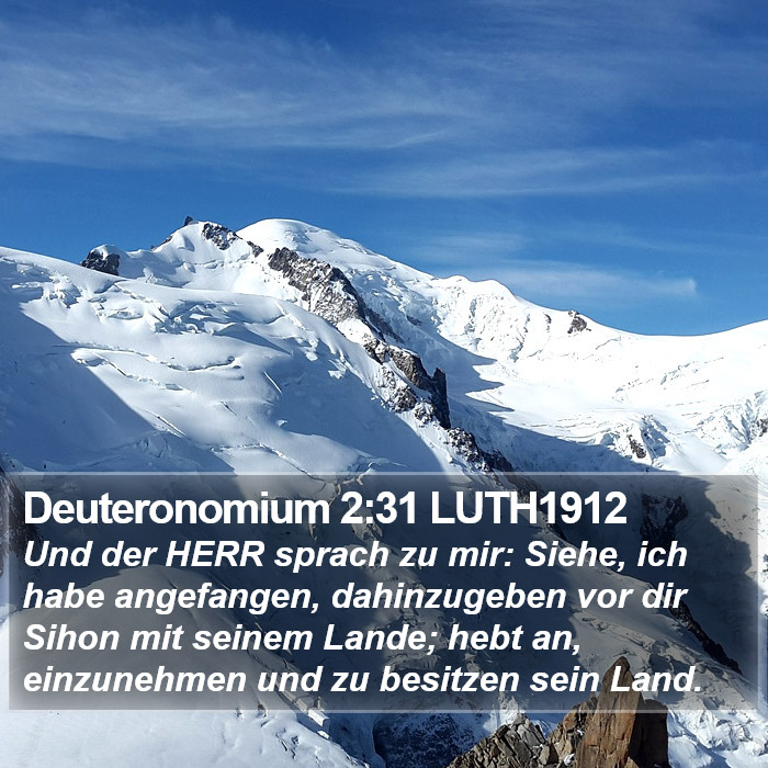 Deuteronomium 2:31 LUTH1912 Bible Study