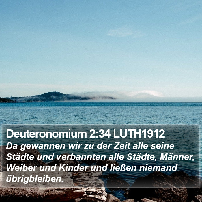 Deuteronomium 2:34 LUTH1912 Bible Study