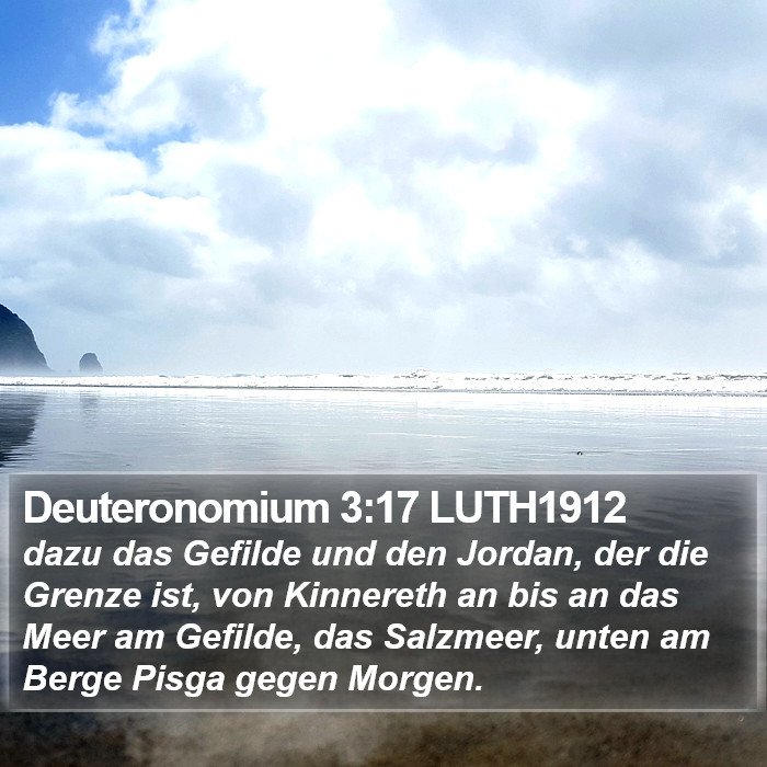 Deuteronomium 3:17 LUTH1912 Bible Study