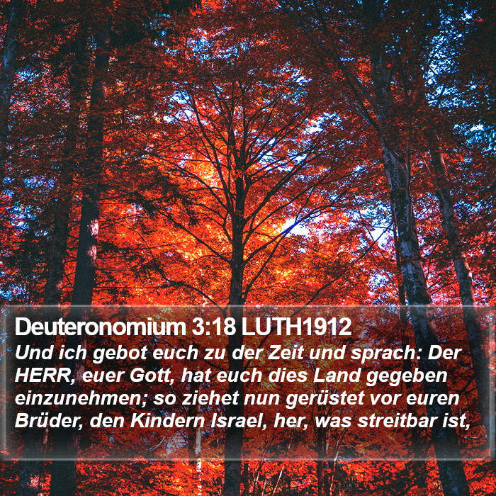 Deuteronomium 3:18 LUTH1912 Bible Study