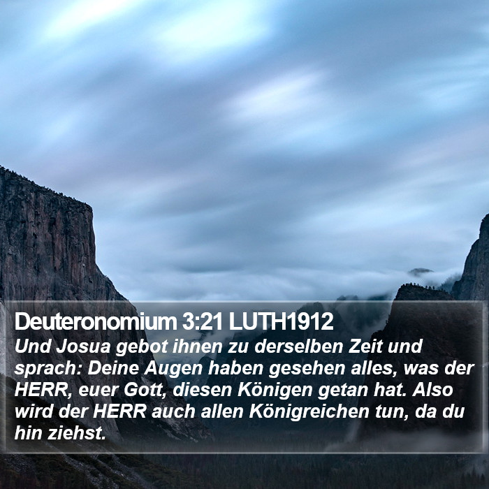 Deuteronomium 3:21 LUTH1912 Bible Study