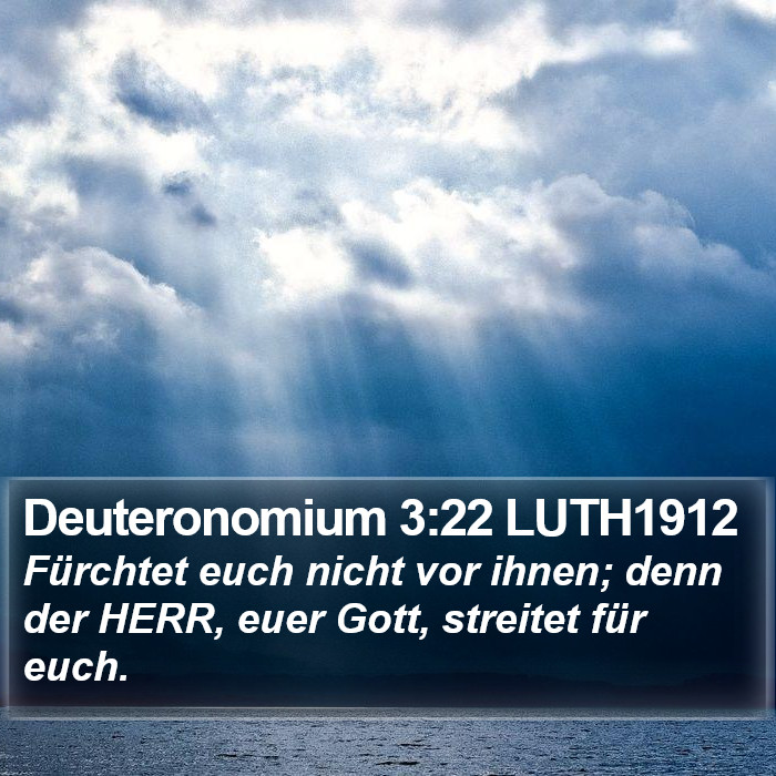 Deuteronomium 3:22 LUTH1912 Bible Study