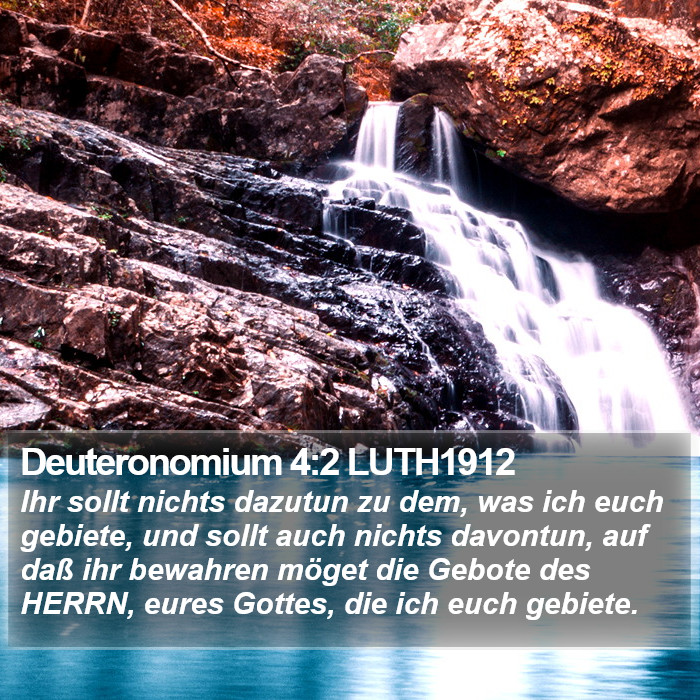 Deuteronomium 4:2 LUTH1912 Bible Study