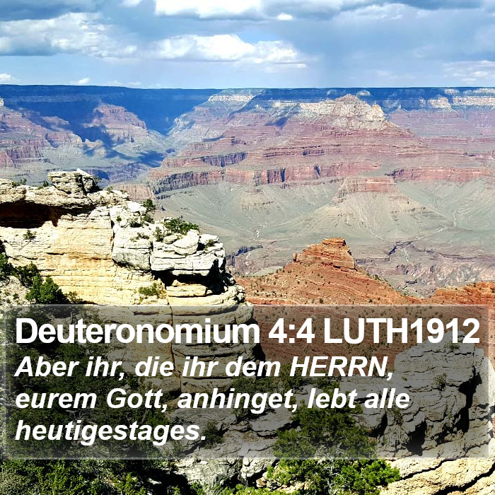 Deuteronomium 4:4 LUTH1912 Bible Study