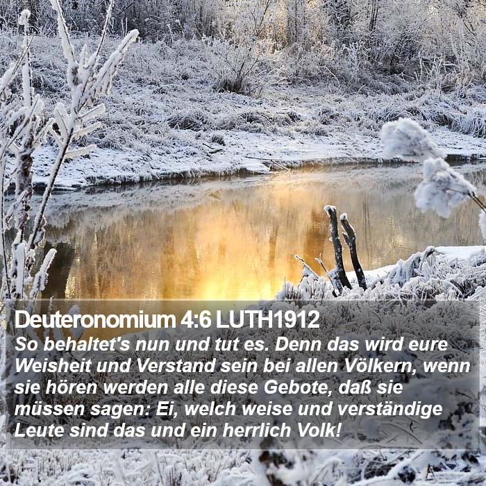 Deuteronomium 4:6 LUTH1912 Bible Study