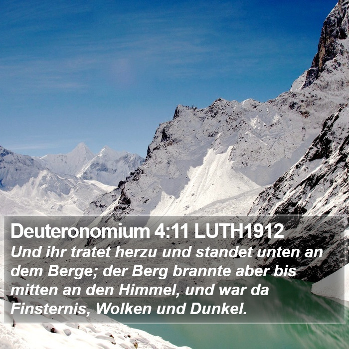 Deuteronomium 4:11 LUTH1912 Bible Study