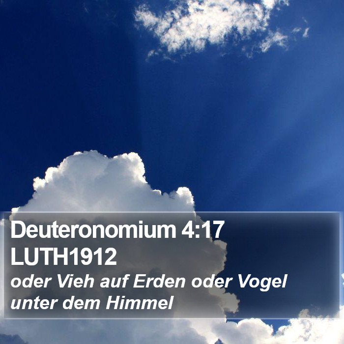 Deuteronomium 4:17 LUTH1912 Bible Study