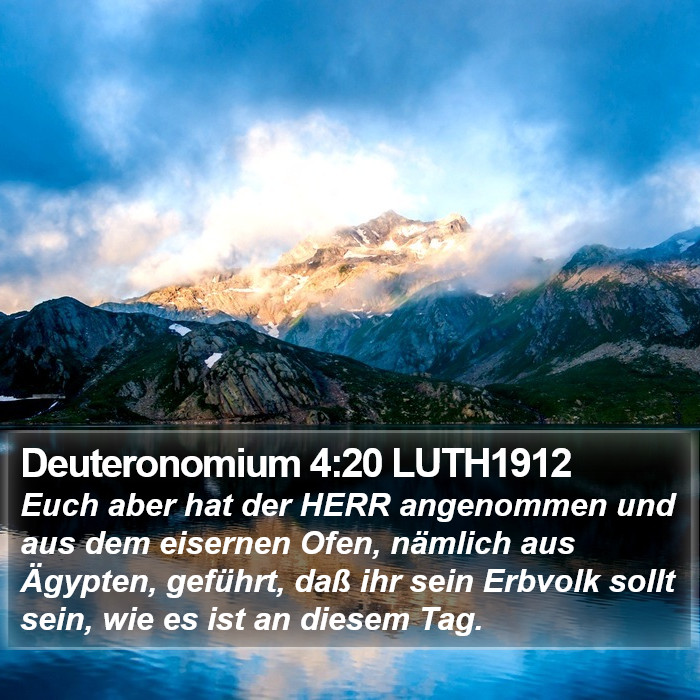 Deuteronomium 4:20 LUTH1912 Bible Study