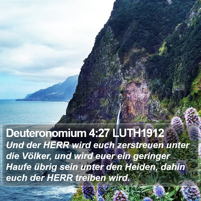 Deuteronomium 4:27 LUTH1912 Bible Study