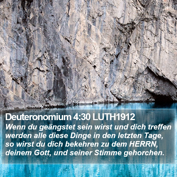 Deuteronomium 4:30 LUTH1912 Bible Study