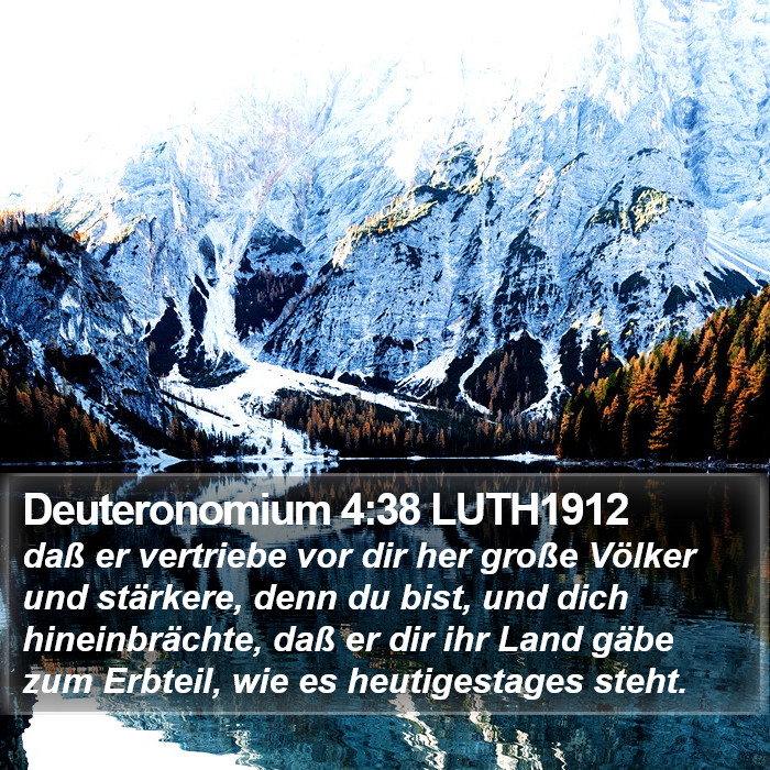 Deuteronomium 4:38 LUTH1912 Bible Study